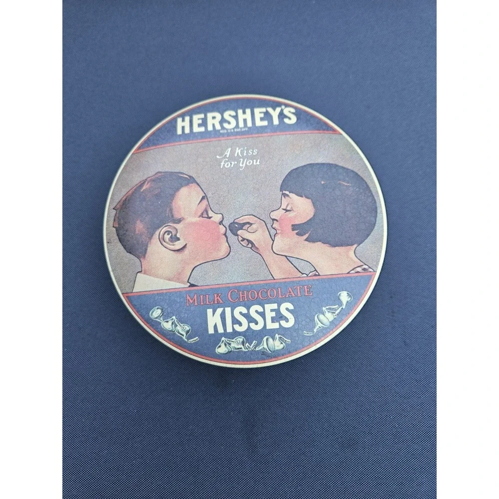 Two Tin Trinket Box Hershey's 1982 And Vintage Coca-cola